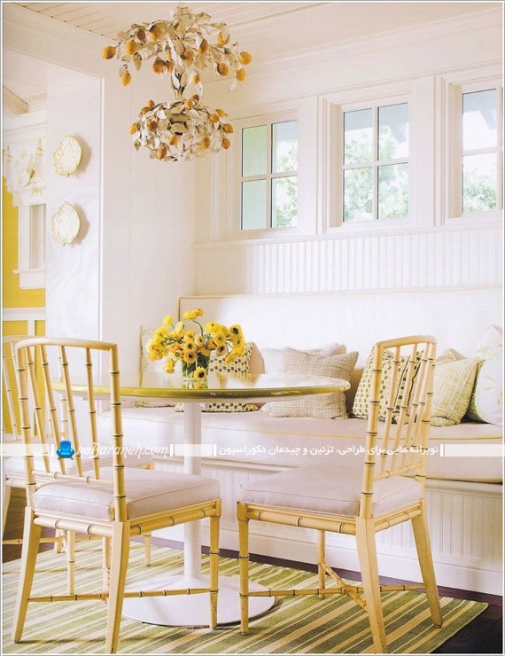 رنگ آمیزی منزل با زرد و سفید