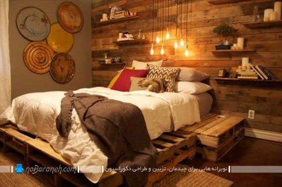 مدل تخت خواب چوبی
