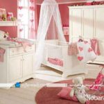 سیسمونی اتاق نوزاد با رنگ آمیزی و دکور دخترانه و پسرانه