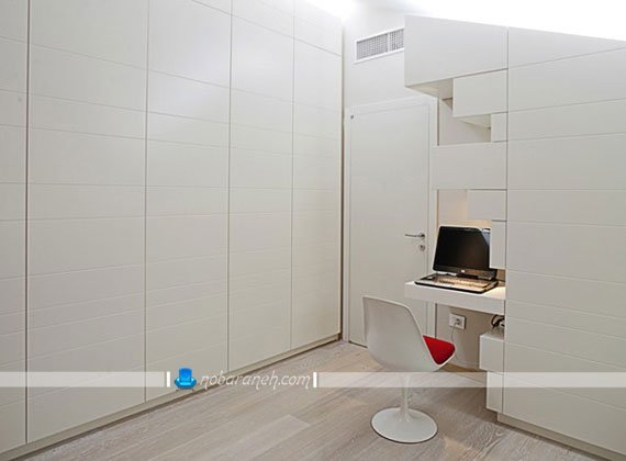 عکس اتاق خواب و طراحی دکوراسیون منزل کوچک دکوراسیون اتاق خواب با رنگ سفید