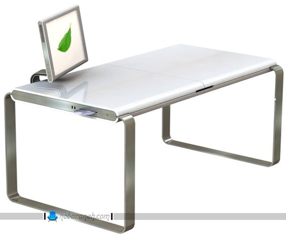 مدل جدید میز کامپیوتر با طرح اپل و مک / عکس