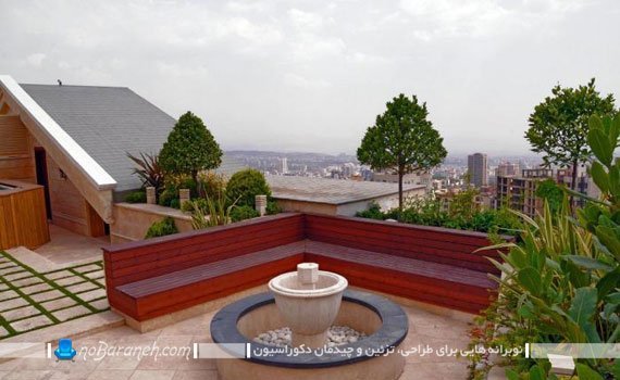اجرای روف گاردن در پشت بام خانه ایرانی