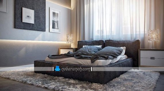 طراحی دکوراسیون شیک و مدرن اتاق خواب، مدل تخت خواب دو نفره مدرن
