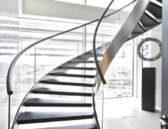 پله دوبلکس چوبی و شیشه ای با طرح های مدرن و جدید