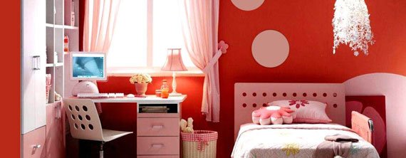 تزیین اتاق خواب با رنگ قرمز