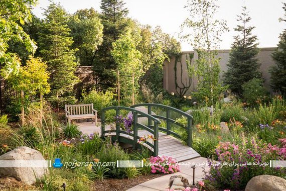 تزیین باغچه با چوب