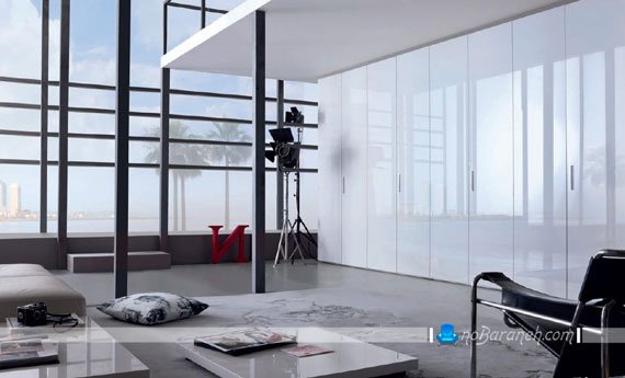 مدل کمد دیواری با در های گلاس / عکس مدل کمد دیواری با در های گلاس / عکس