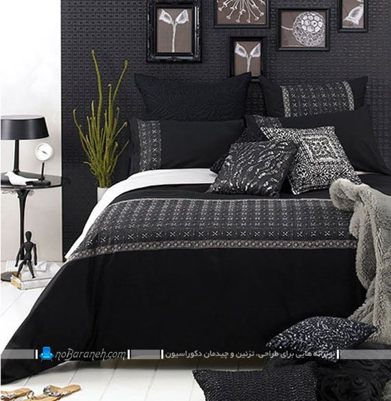 دیزاین اتاق خواب با سیاه و سفید / عکس