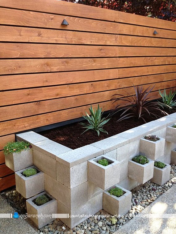 تزیین حیاط خانه با وسایل ارزان و ساده. ایده برای ساخت باغچه سیمانی