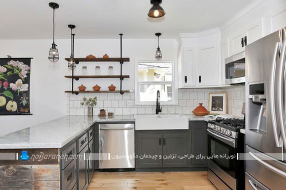 قفسه بندی ساده دیوارهای خانه