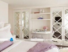 مدلهای آینه کاری کمد دیواری اتاق خواب به سبک کلاسیک
