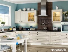 مدل های تزیین آشپزخانه های کلاسیک و مدرن با رنگ کرم