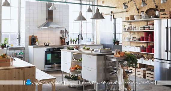 دکوراسیون زیبا در آشپزخانه با ایکیا ikea