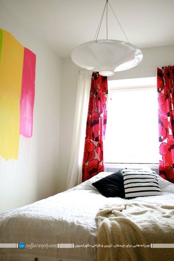 تزئین اتاق خواب با رنگ های گرم