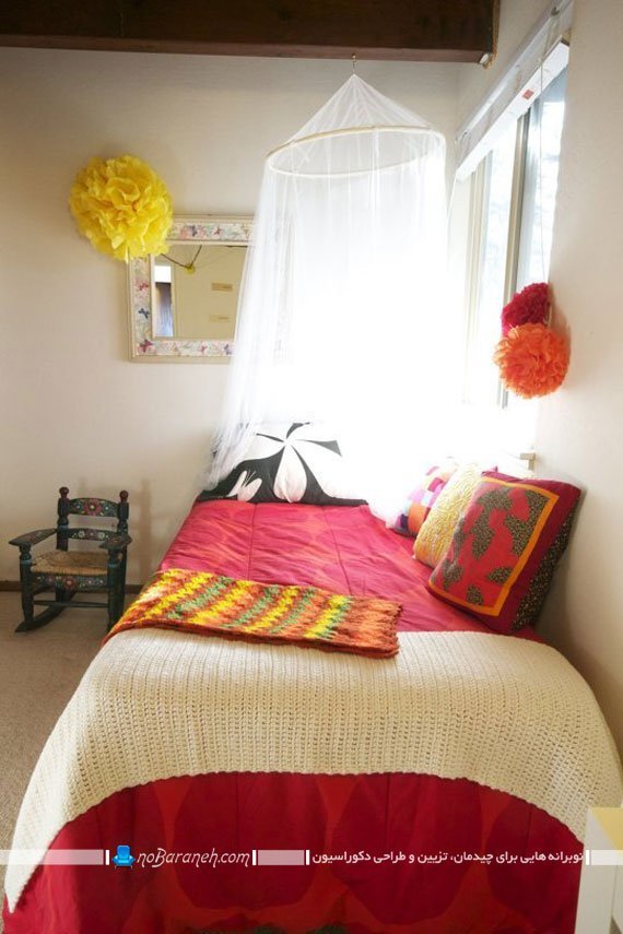 تزیین اتاق خواب با رنگهای شاد