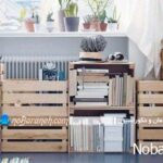 کمد و باکس چوبی ایکیا برای نظم دادن به فضای خانه