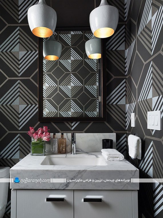 کاغذ دیواری سرویسهای بهداشتی