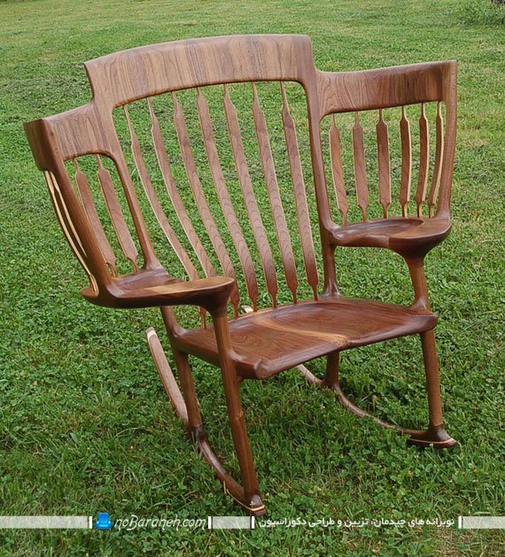 صندلی چوبی سه نفره