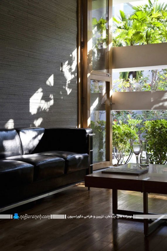 دکوراسیون مینیمالیستی اتاق نشیمن تزیین اتاق پذیرایی با گل و گیاهان