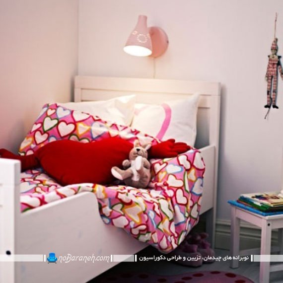دکوراسیون دخترانه اتاق کودک. مدل تخت خواب اتاق کودک ایکیا ikea