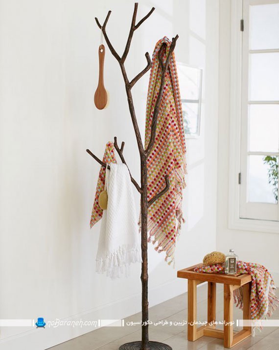 چوب لباسی و رخت آویز پایه بلند ایستاده طرح درخت چوب لباسی و رخت آویز پایه بلند ایستاده طرح درخت
