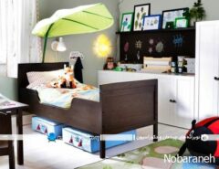طراحی دکوراسیون اتاق خواب کودک به سبک ایکیا ikea