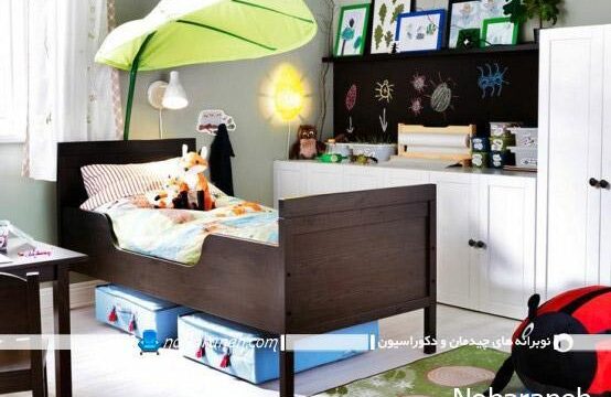 طراحی دکوراسیون اتاق خواب کودک به سبک ایکیا ikea