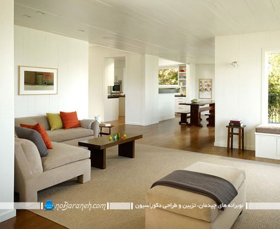 طراحی دکوراسیون مینیمال منزل. minimalisti design home interior or living room