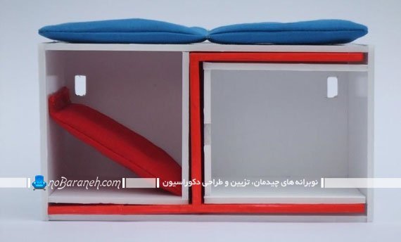 کتابخانه خانگی با طراحی کمجا کتابخانه خانگی با طراحی کمجا