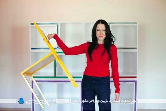 طرح جدید قفسه کتاب و کتابخانه کمجا طرح جدید قفسه کتاب و مبل کمجا