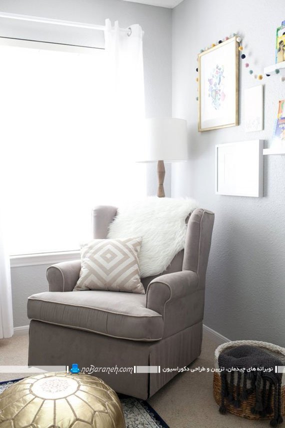 تزیین شیک اتاق بچه های نوزاد دوقلو