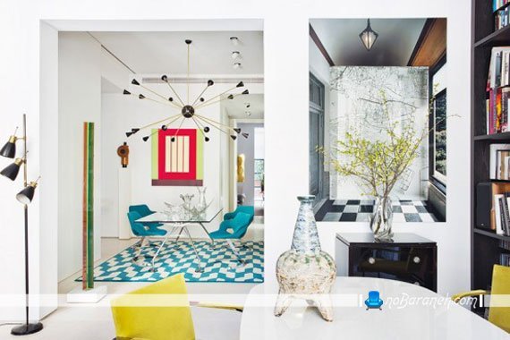 دیزاین شیک منزل با رنگهای متنوع