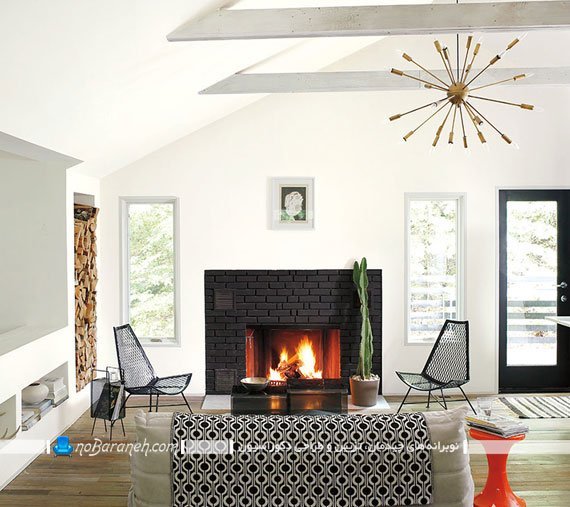 تزیین شومینه داخل منزل تزیین شومینه ایرانی با سنگ های دکوراتیو ایده های خلاقانه و ارزان تزیین شومینه