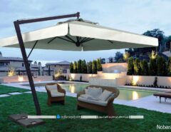 مدل سایبان ویلایی بزرگ و چتری برای حیاط خانه