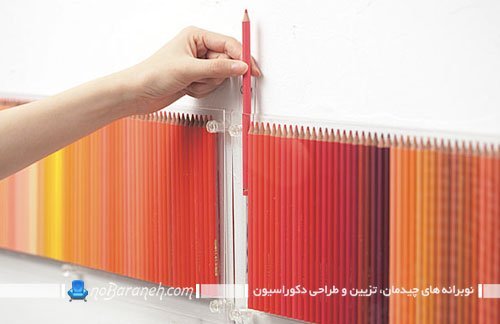 تزیین شیک ساده ارزان مدرن دیوار خانه منزل. ایده ای خلاقانه و تزیینی برای دیزاین دیوارهای داخلی