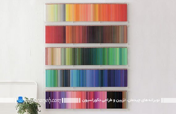 تزیین شیک ساده ارزان مدرن دیوار خانه منزل. ایده ای خلاقانه و تزیینی برای دیزاین دیوارهای داخلی