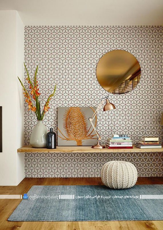 تزیین شیک و مدرن دیوار خانه. مدل های دیزاین دیوارهای اتاق پذیرایی و اتاق خواب. ایده های شیک و مدرن ارزان برای تزیین دیوار و نصب شلف روی دیوار