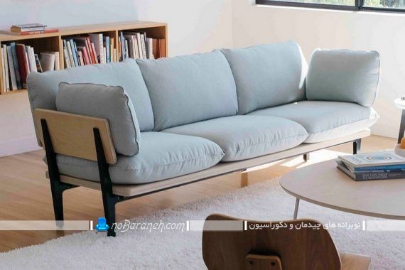 کاناپه راحتی سه نفره. مبل راحتی سه نفره شیک مدرن برای خانه های کوچک