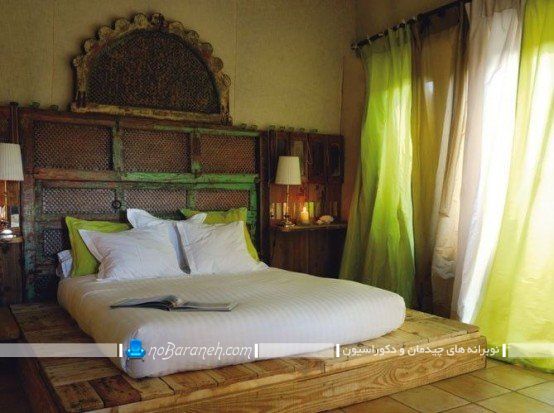 طراحی اتاق خواب دوبلکس کلاسیک. مدل های دکوراسیون سنتی اتاق خواب با چوب و تخته. مدل تخت خواب ارزان قیمت چوبی و کلاسیک