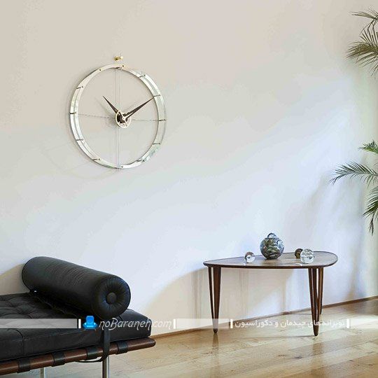 ساعت دیواری فانتزی جدید شیک مدرن جنس فلزی طرح جدید برای اتاق پذیرایی.