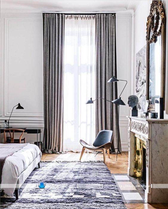 دیزاین تخت خواب و اتاق خواب با طراحی کلاسیک و سلطنتی گران قیمت به سبک پاریسی و فرانسوی، عکس اتاق خواب مجلل عروس 