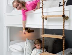 مدلهای توکار تخت دو طبقه کودک دخترانه و پسرانه پله دار