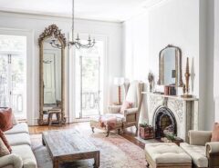 دکوراسیون زیبای اتاق پذیرایی به سبک فرانسوی کلاسیک