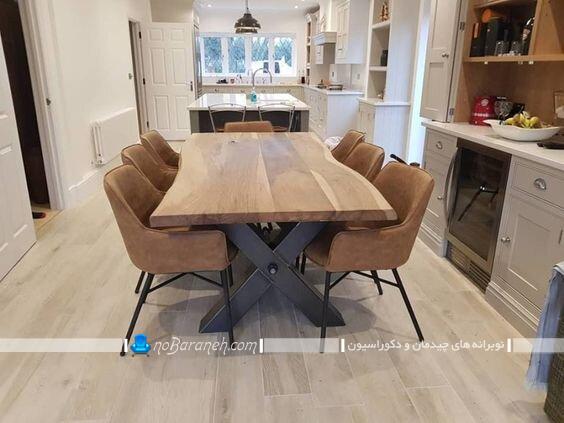مدل های شیک و مدرن میز نهارخوری چوبی کلاسیک مدرن فانتزی