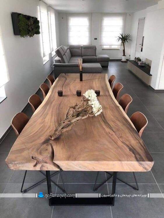 میز ناهارخوری چوبی روستیک شیک مدرن کلاسیک ارزان قیمت عکس مدل