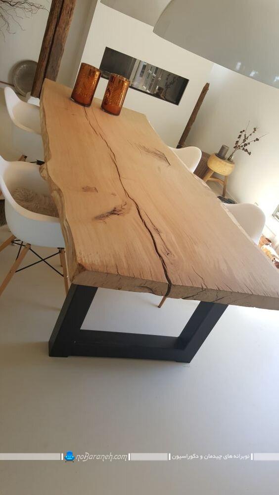 عکس مدل میز ناهار خوبی ساده چوبی ارزان قیمت عکس