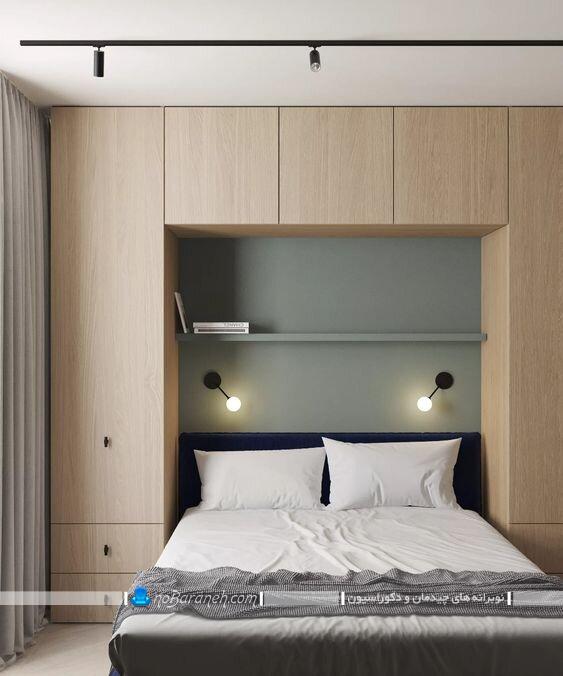 کمد دیواری و باکس ساده و ارزان قیمت برای اتاق خواب. مدل های جدید کمد چوبی اتاق خواب