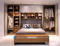 مدلهای جدید کمد دیواری چوبی برای اتاق خواب مدرن