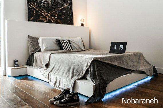 طراحی اتاق خواب مردانه جدیدترین مدل تخت خواب اسپرت